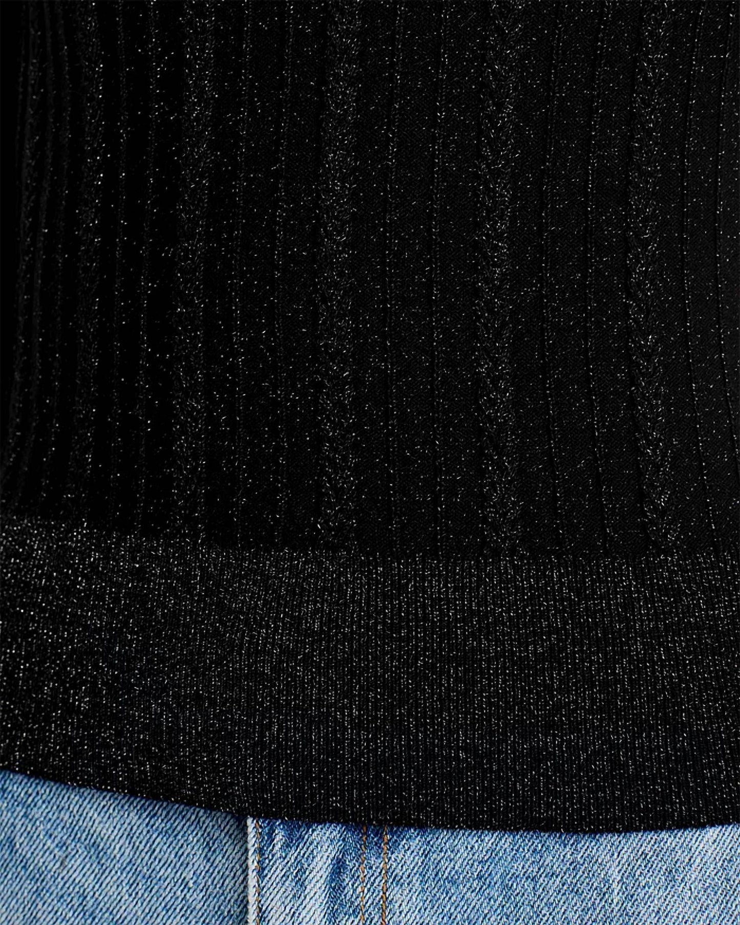 Steve Madden - Pamela Metallic Cable Knit Sweater