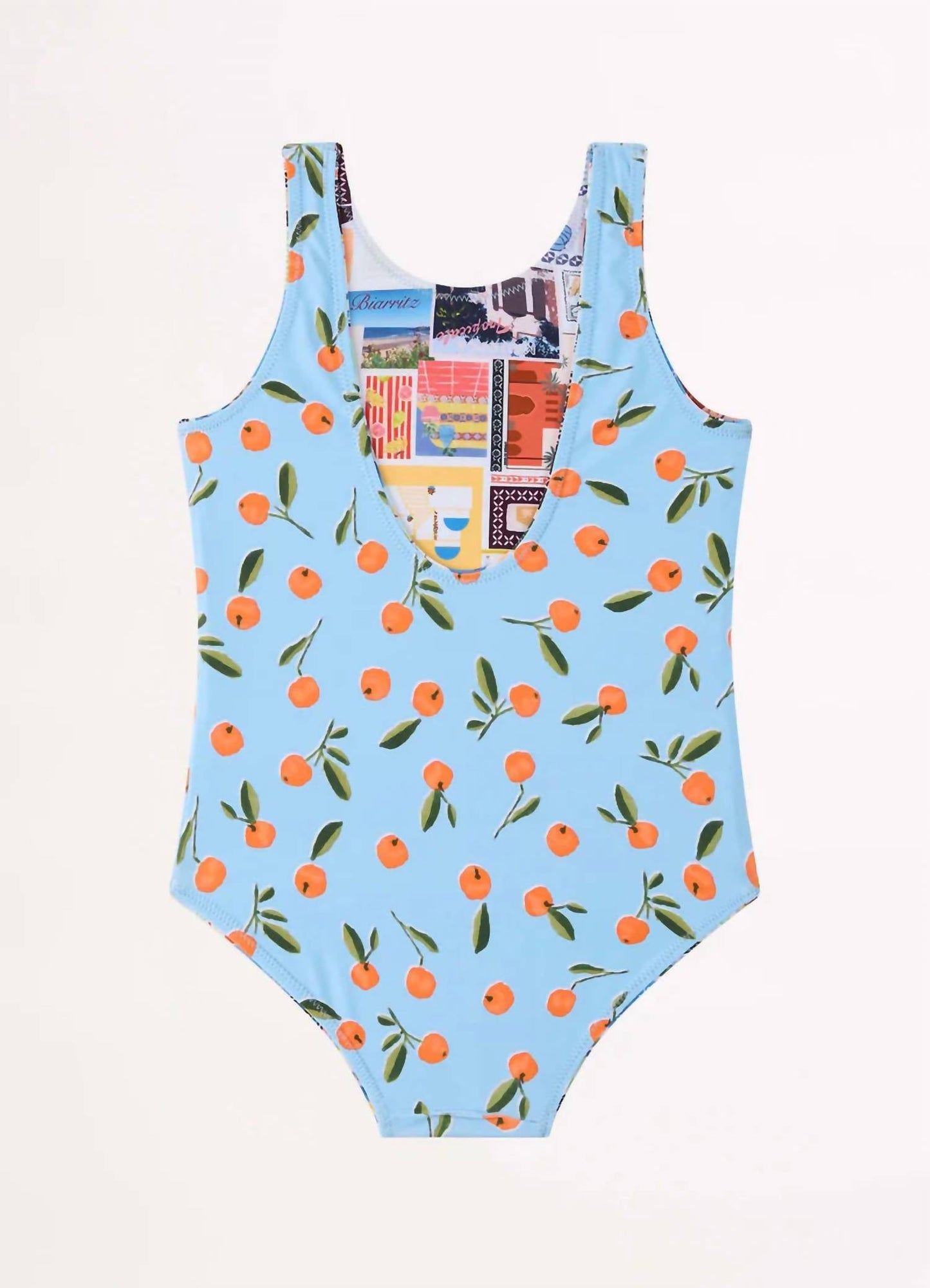 Seafolly - Girl's On Vacation Reversible One Piece Swimsuit