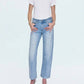 Pistola - Lexi Mid Rise Bowed Straight Jeans