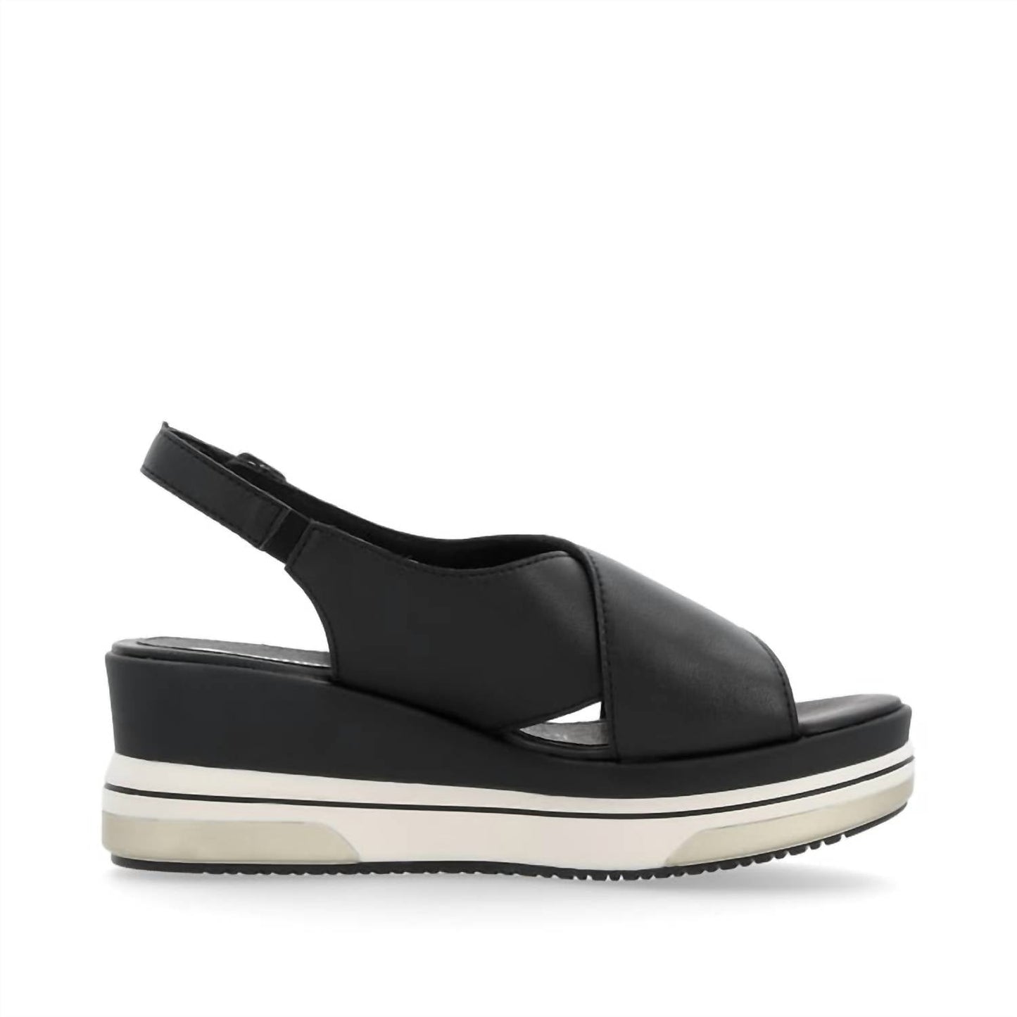 Rieker - Women's Cross Strap Wedge Sandals