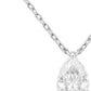 Allyanna Gifts - Women's Moissanite Pear Shape Solitaire Necklace
