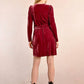 Molly Bracken - Velvet Wrap Mini Dress
