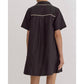Style Usa - Collared Short Sleeve Mini Dress