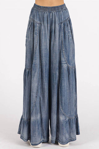 Mittoshop - Tencel Wide Leg Pants
