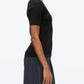 3.1 Phillip Lim - Compact Rib Short Sleece V-neck Top