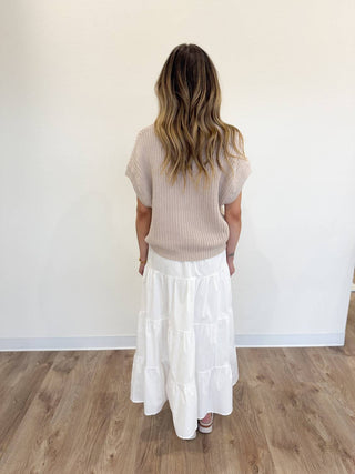 Elan - Conjunto de saia midi com colete Kaiya