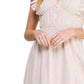 Allie Rose - Stripe V Neck Ruffel Dress