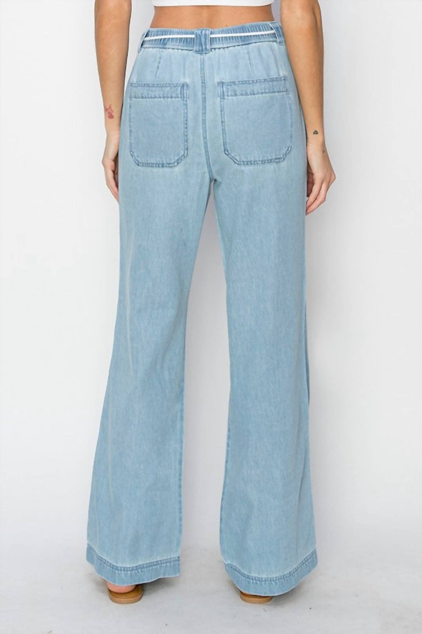 Risen - Wide-Leg Pull On Jeans