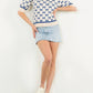 Thml - Bow Print Short Sleeve Sweater