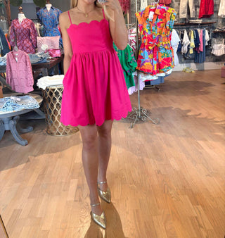 Entro - Scallop Accent Mini Dress