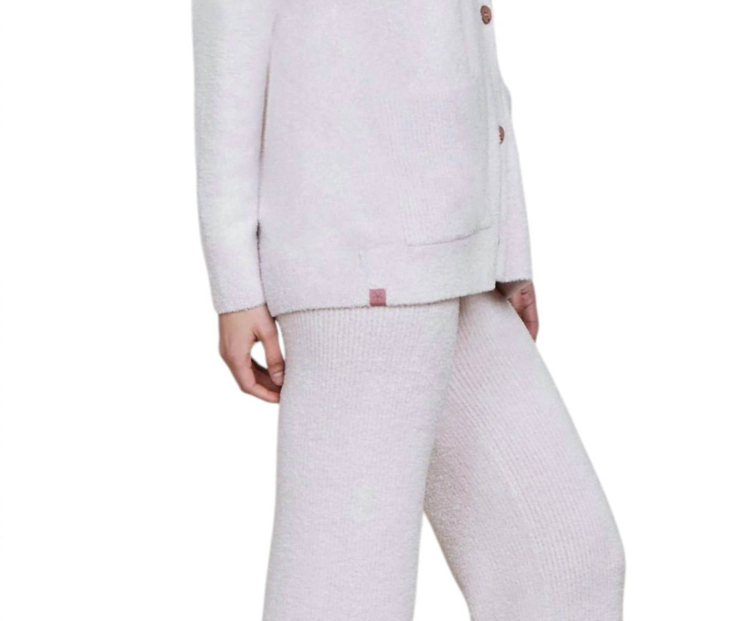 Barefoot Dreams - Contrast Rib Pocket Cardigan