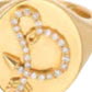 Adina Reyter - Women's Diamond Arrow Initial Signet Ring - B