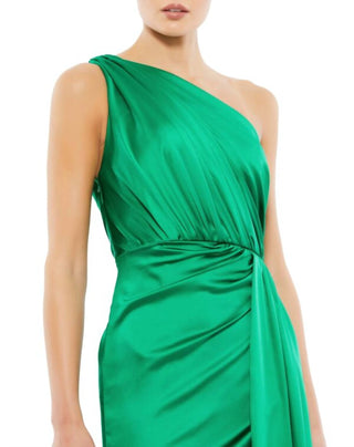 Mac Duggal - Draped One Shoulder Satin Gown