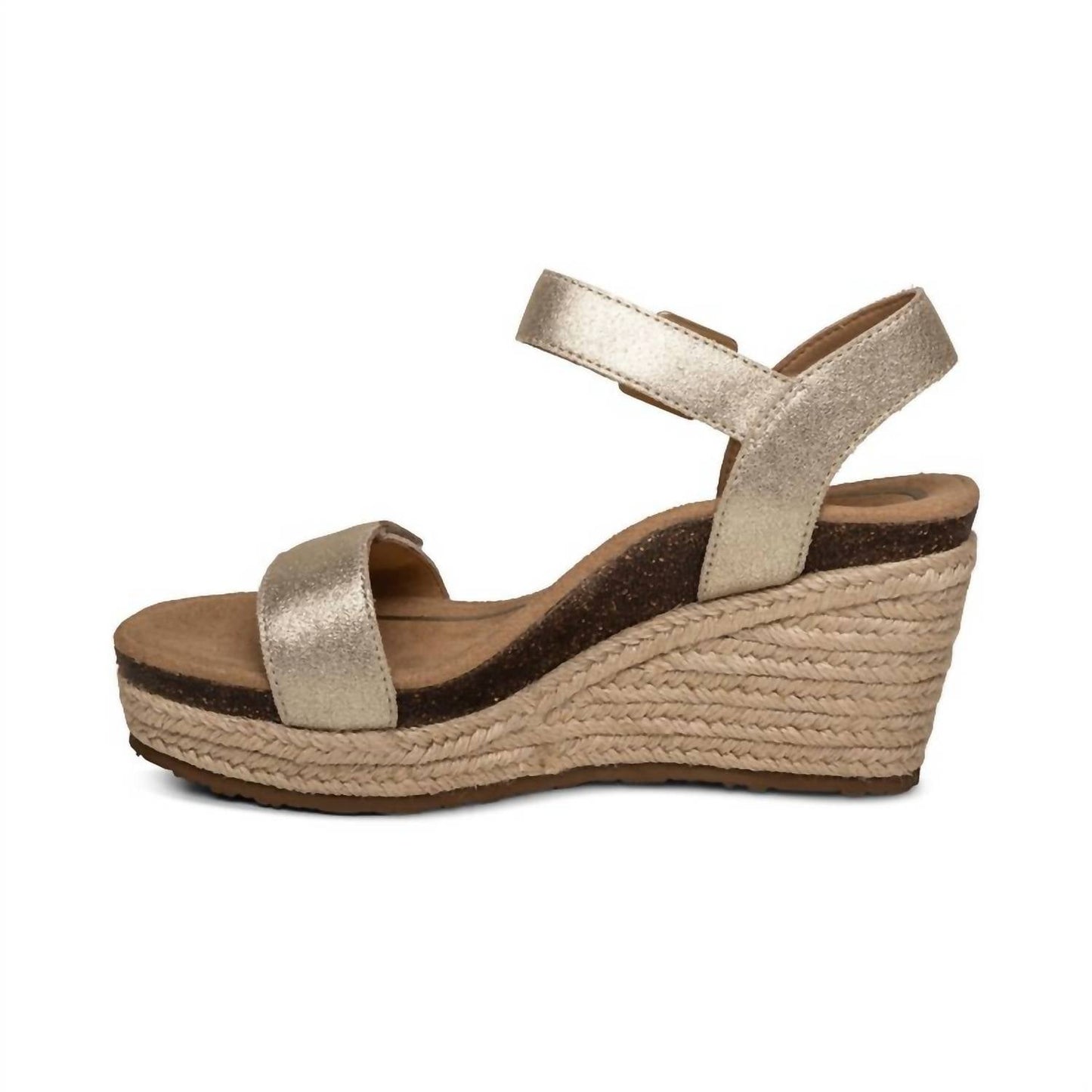 Aetrex - SYDNEY QUARTER STRAP ESPADRILLE WEDGE SANDAL