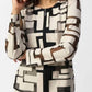 Joseph Ribkoff - Mesh & Leatherette Fitted Jacket