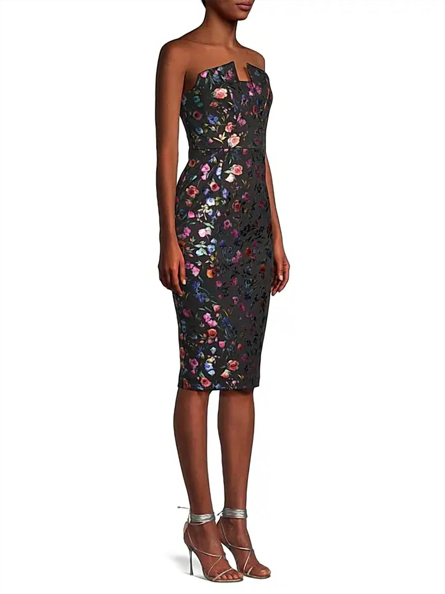 Black Halo - Lena Floral Embroidered Sheath Dress