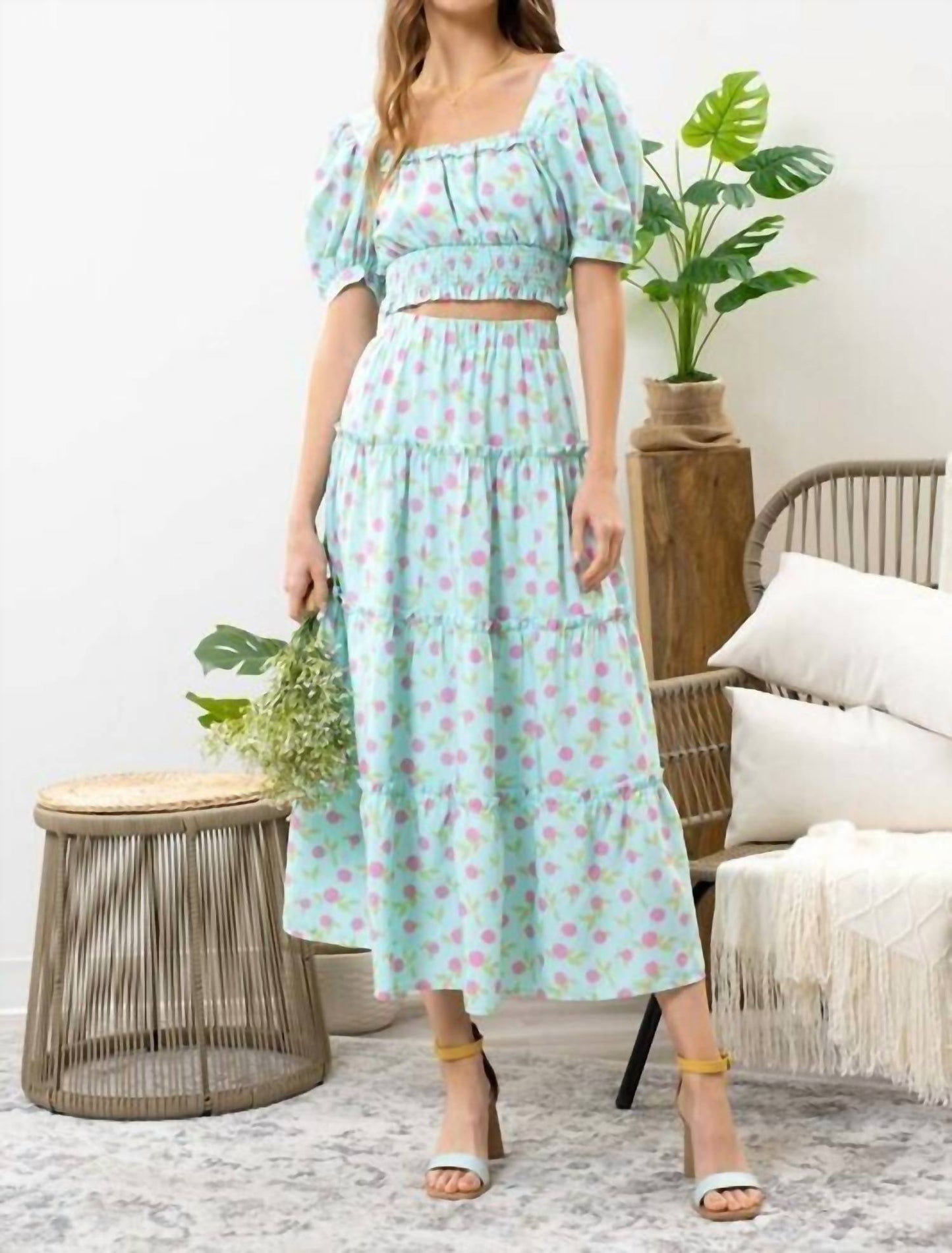 Blu Pepper - Marlow Fruit Cropped Top