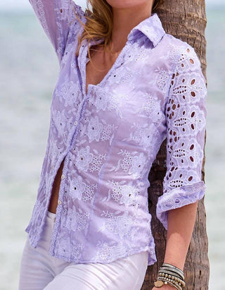 Cino - Camisa vintage Thisle com botões