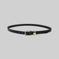 Petit Moments - Women's Thin Rectangle Buckle Belt
