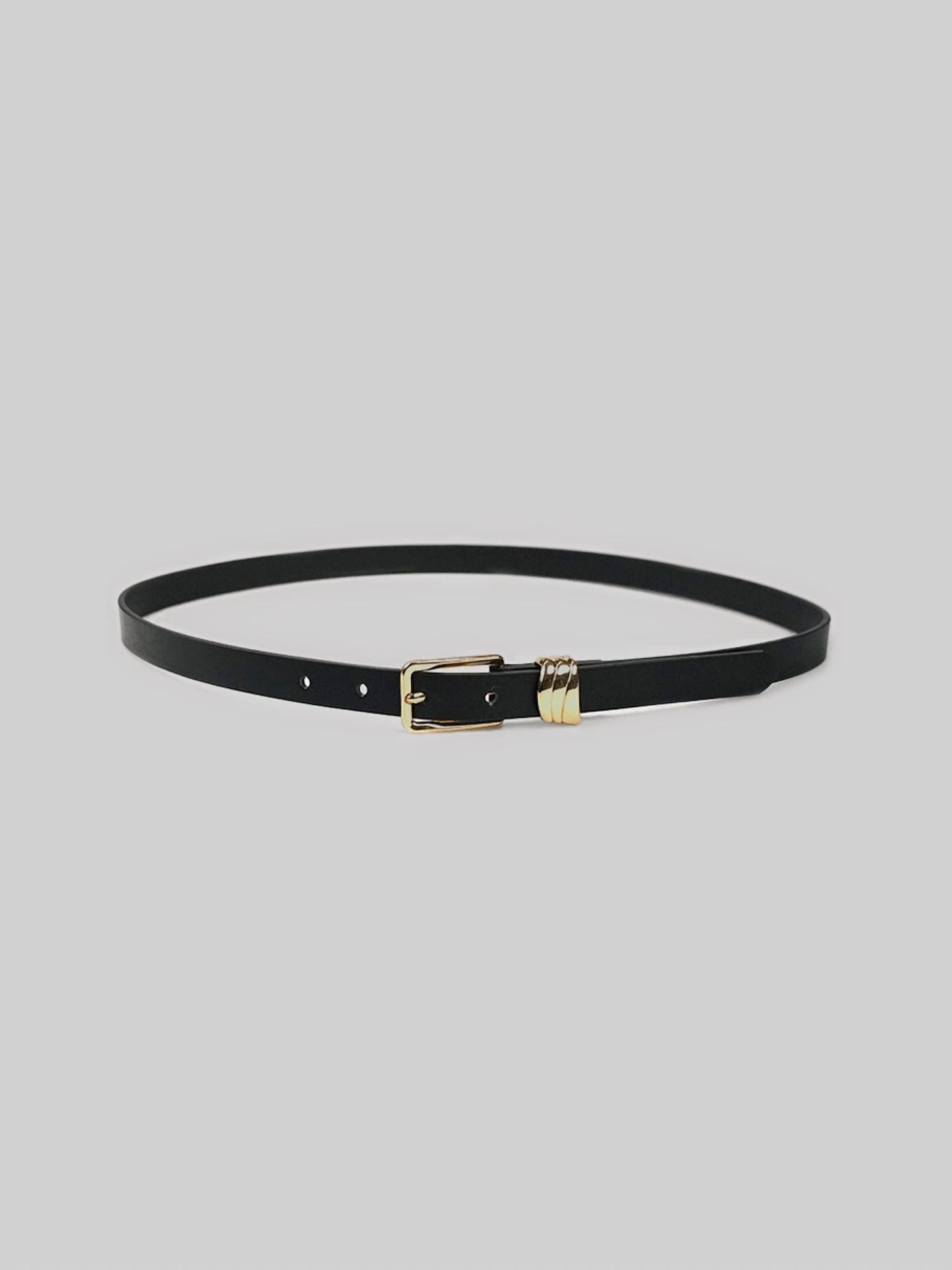 Petit Moments - Women's Thin Rectangle Buckle Belt