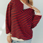 Veveret - Striped Knit Top