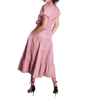 Cavalete - Saia longa em camadas estilo Boho de couro sintético da Shelia