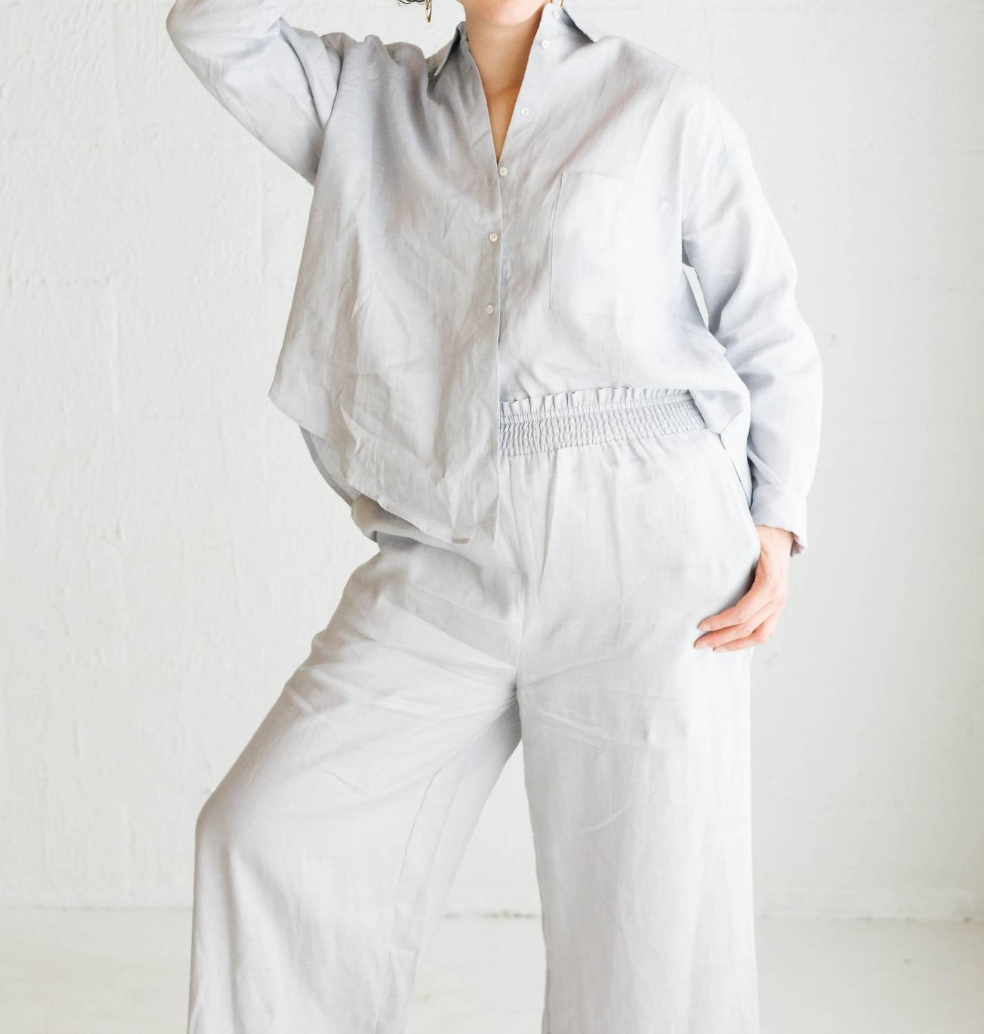 Grade & Gather - Oversized Linen Shirt
