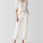 Eileen Fisher - Undyed Utility Organic Cotton Tapered Pants