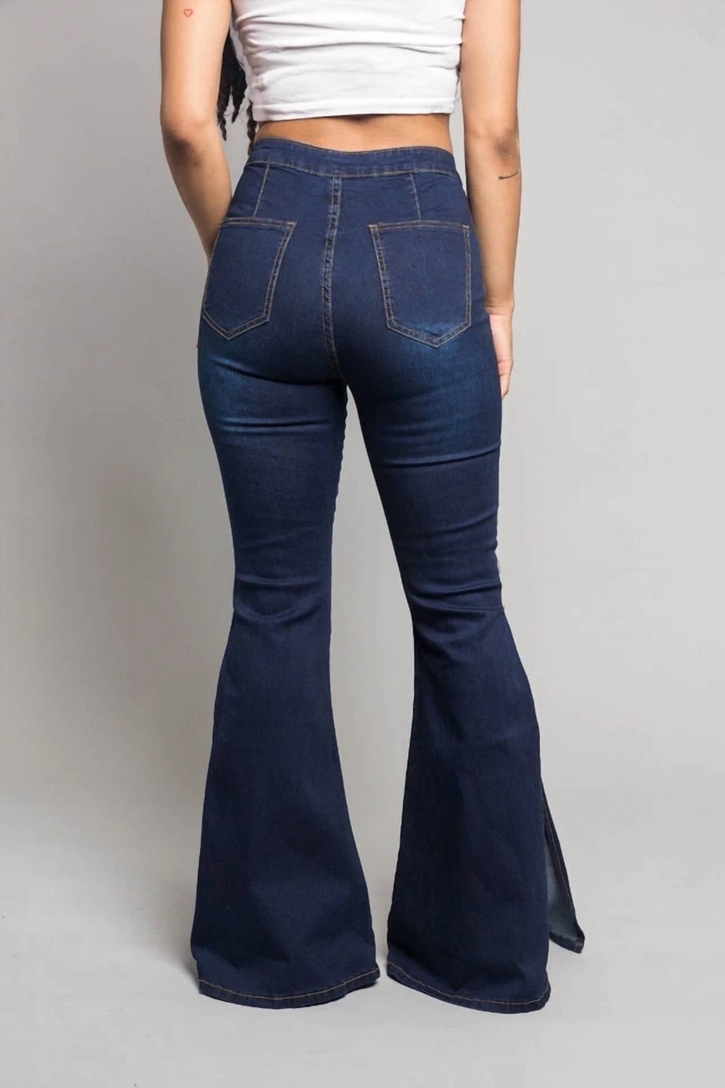 American Bazi - Plazzo High Rise Flared Jeans