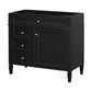 Bathroom Vanity With 2 Drawers and Tip-Out Drawer Storage Cabinet