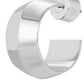 Eklexic - Women's Wide Peak Huggie Hoops