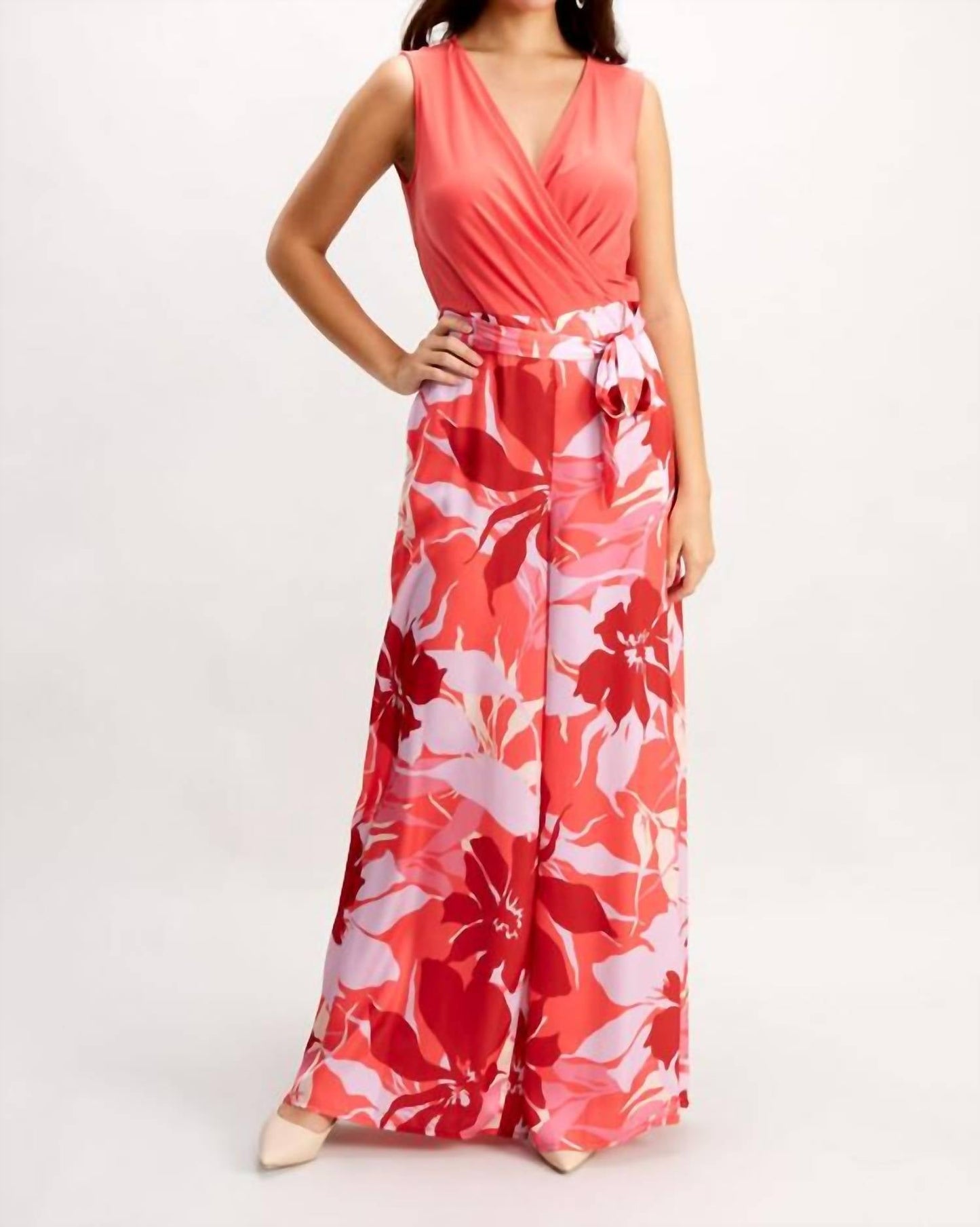 Frank Lyman - Floral Print Jumpsuit