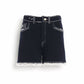 Barrie - Denim Fringed Cashmere And Cotton Shorts