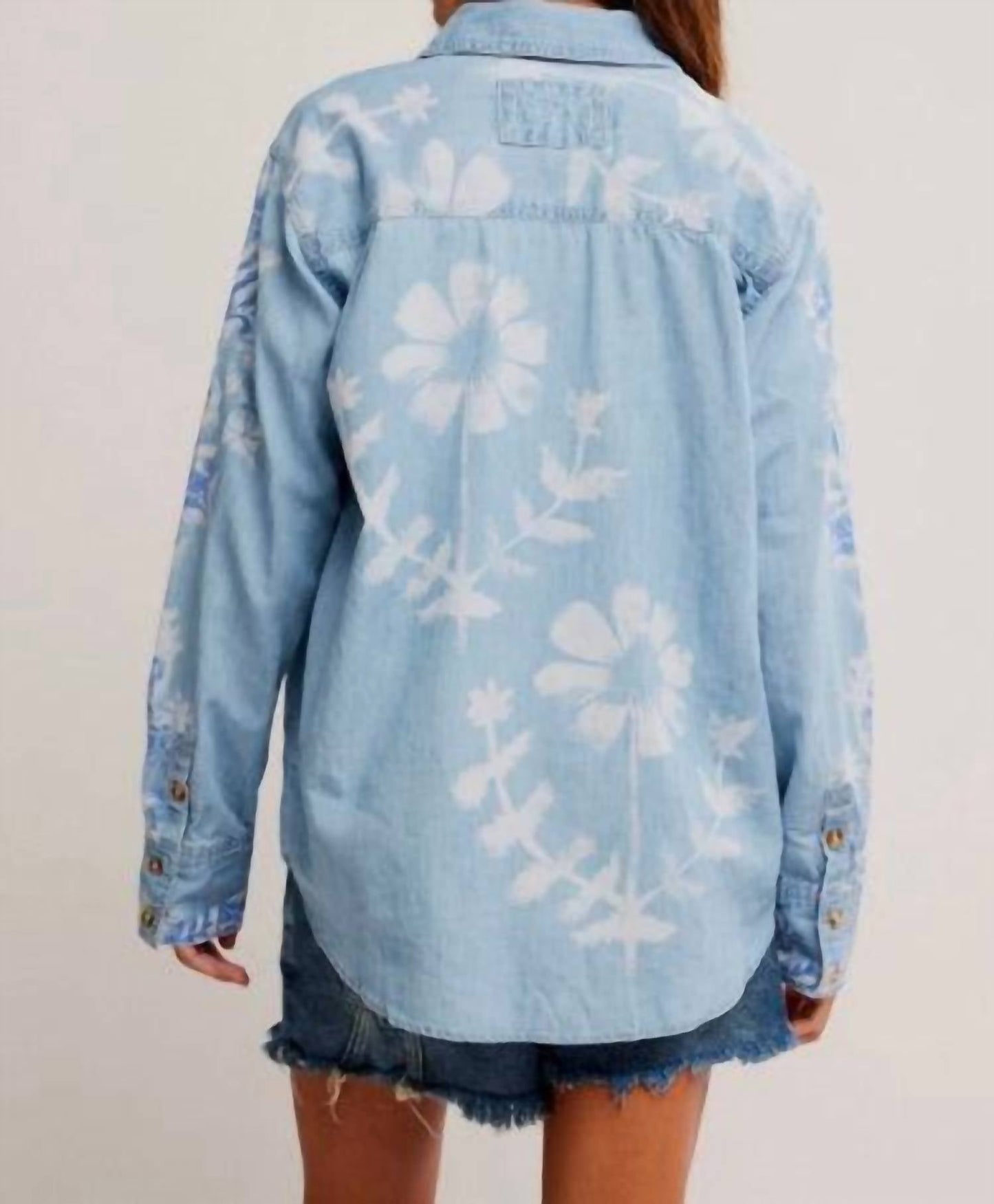 Free People - Airbrushed Denim Top