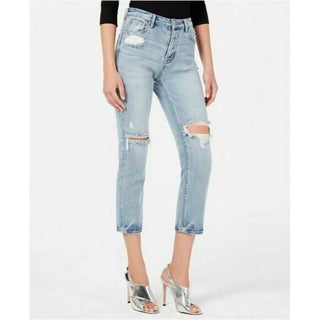 Kendall + Kylie - Calça jeans rasgada estilo boyfriend desgastada The Icon