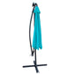 10 ft Outdoor Patio Umbrella Solar Powered LED Lighted Sun Shade
