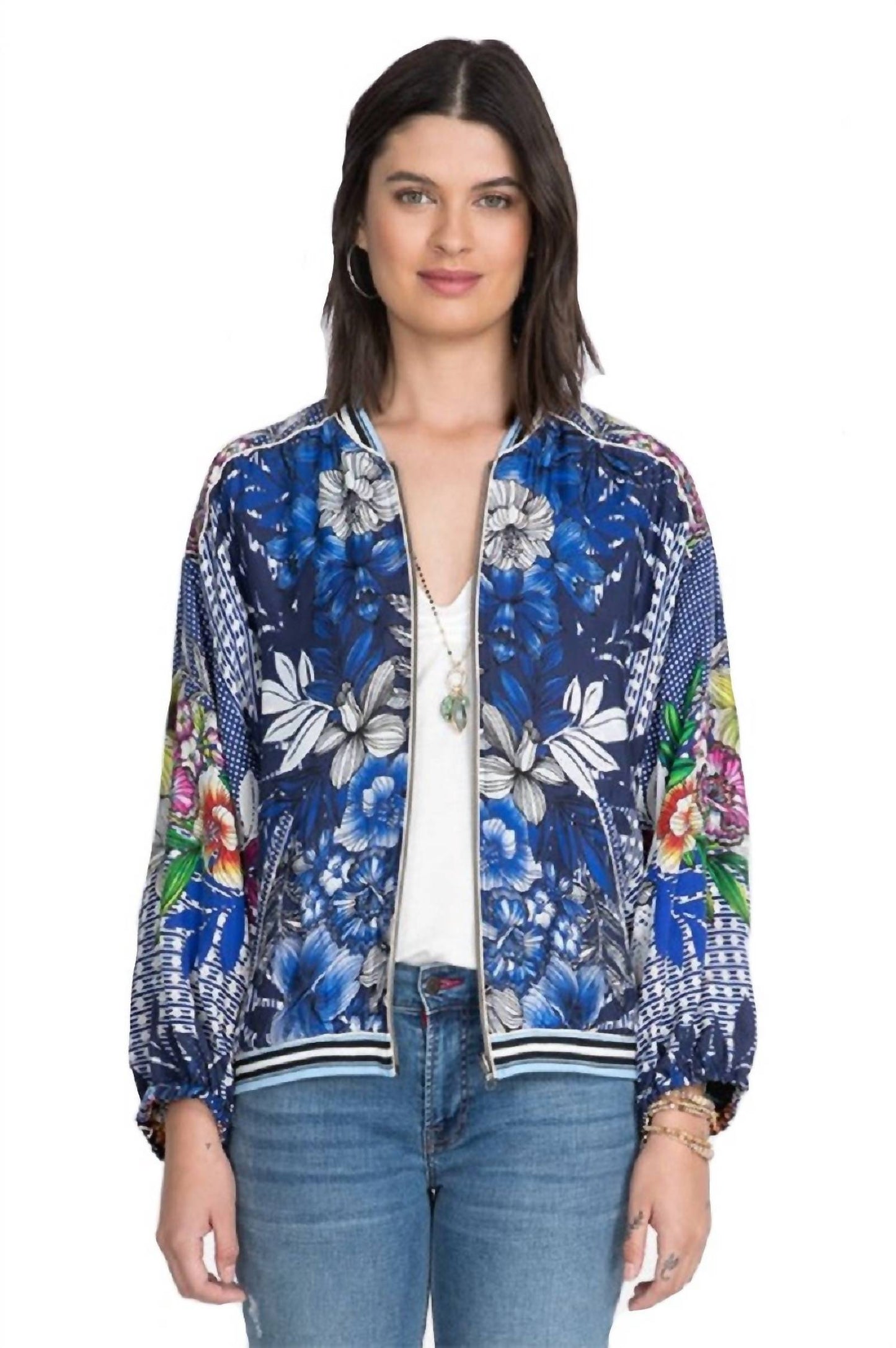 Johnny Was - Jaqueta Bomber Reversível Mizumi