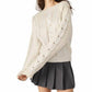 Steve Madden - Debbie Metallic Coated Sweater