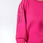 Esqualo - Eyelet Puff-sleeve Sweater