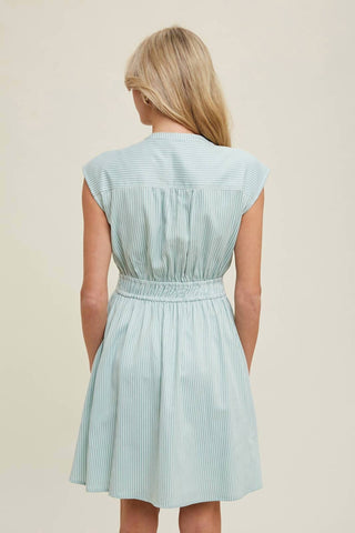 Lista de desejos - Vestido Mini Camisa Listrado Natasha