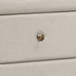 Nightstand With Storage Drawer, Upholstered, Transitional