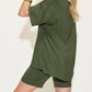 Basic Bae - V-neck T-shirt & Shorts Set