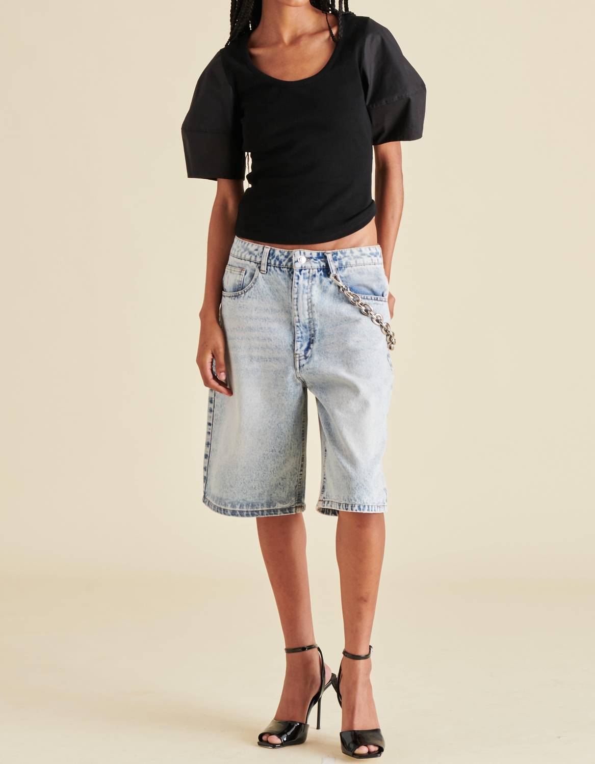 Steve Madden - Valetta Puffed Short Sleeve Top