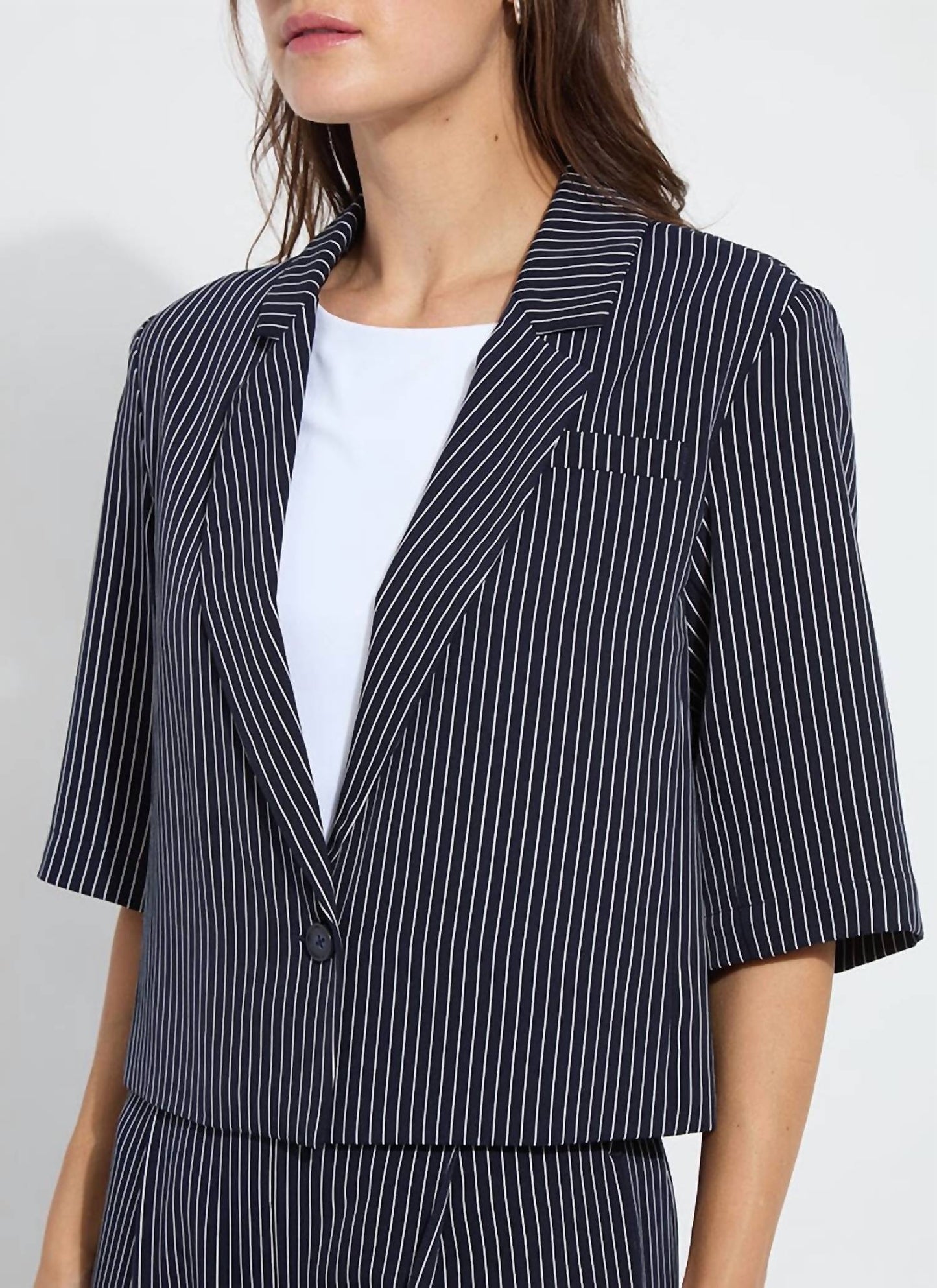 Lysse - Clarette cropped short sleeve blazer