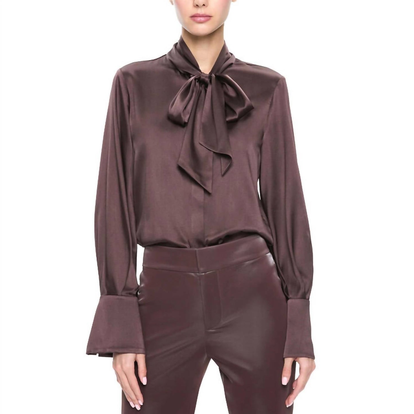 Alice + Olivia - Lloyd Slit Sleeve Blouse
