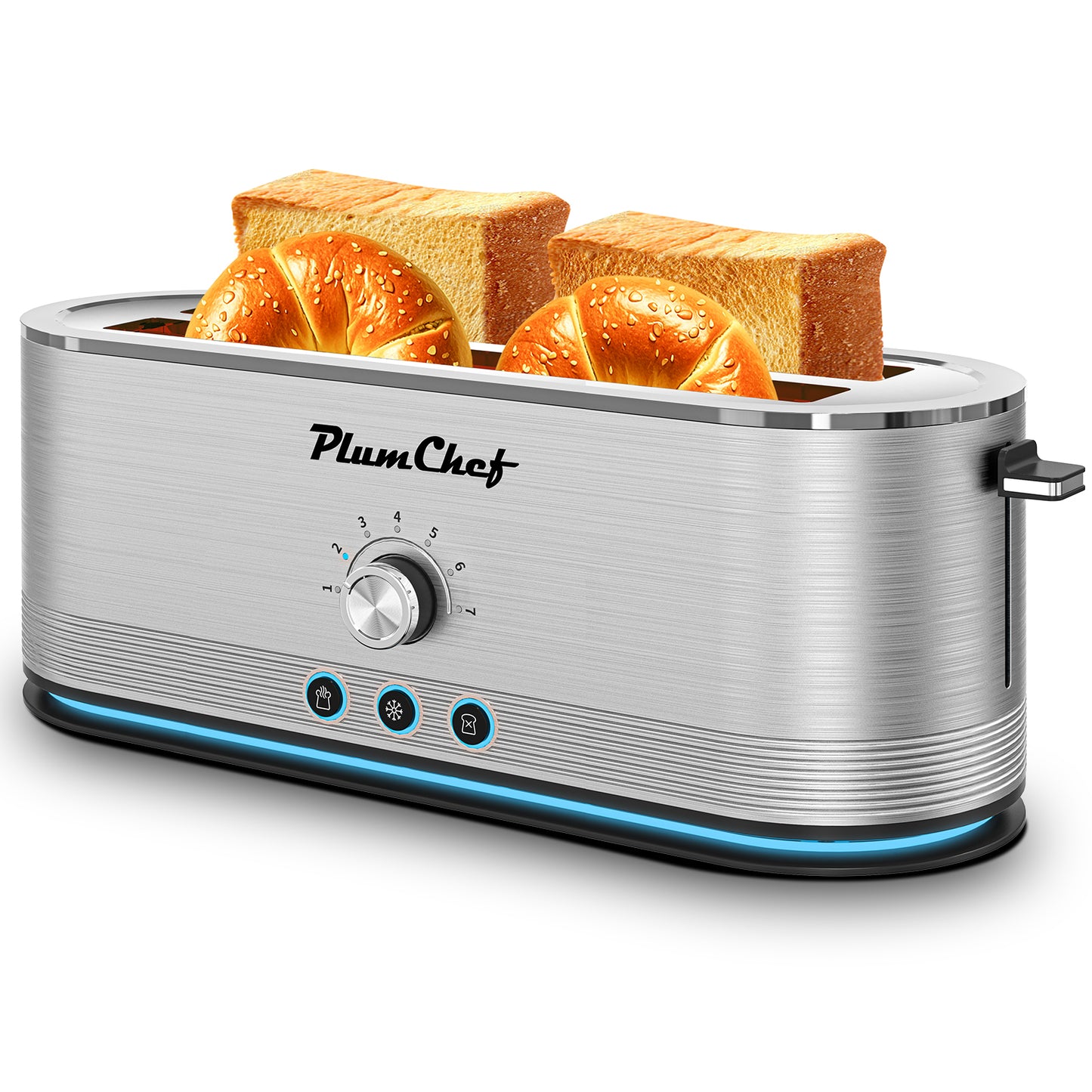 4-Slice Toaster Stainless Steel Precision Toaster , 7 Browning Settings and Defrost/Reheat Functions