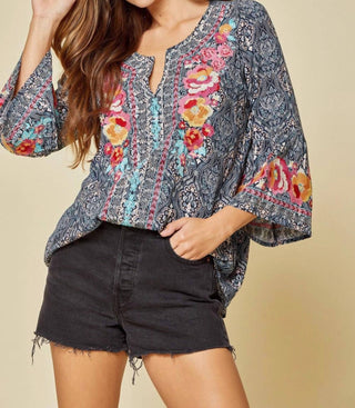 Andree By Unit - South Beach Embroidered Top