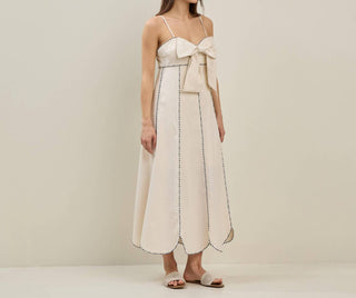 Able - Vestido midi com laço Kristen
