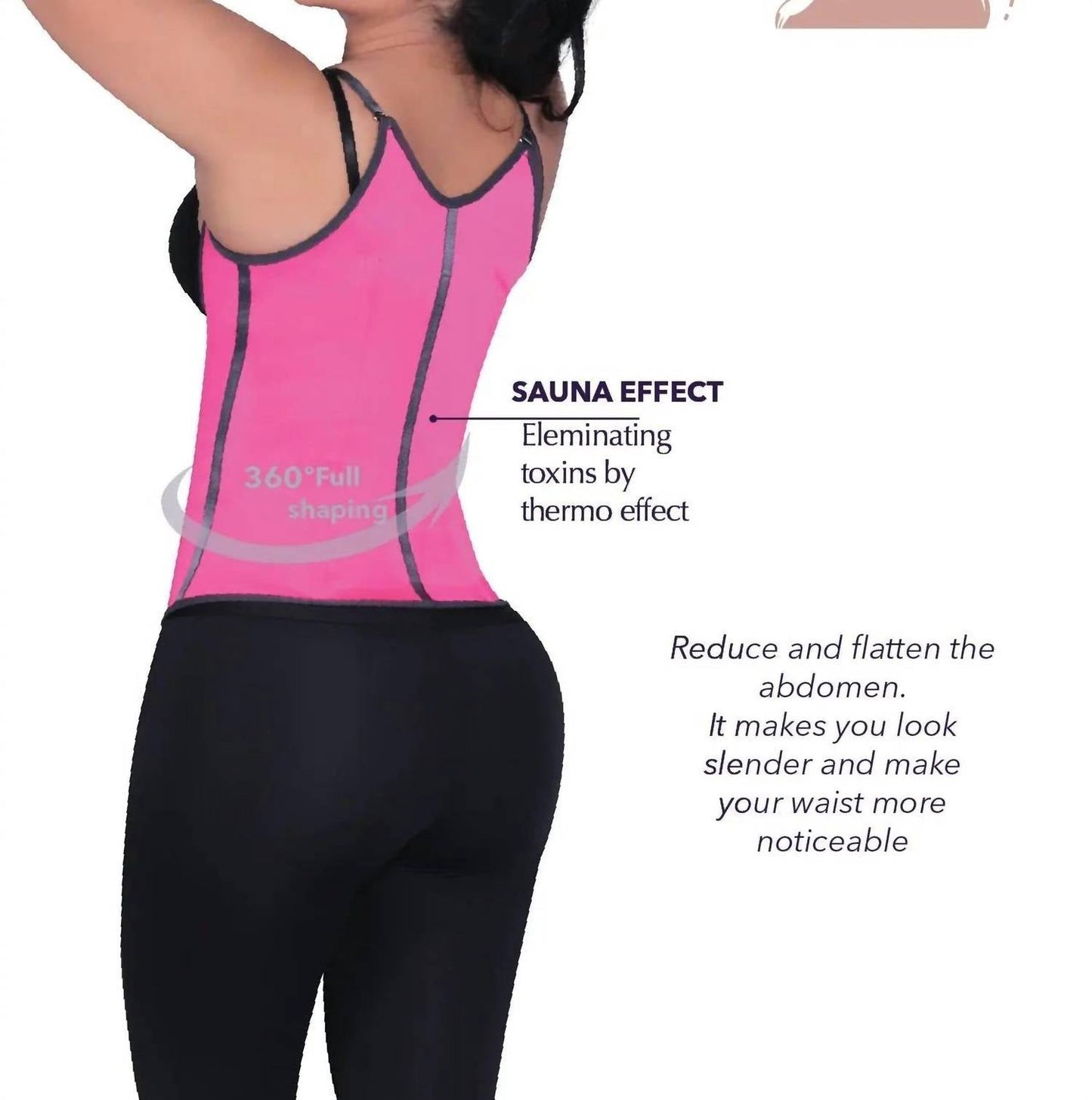 Siluets - Latex Waist Trainer With Straps