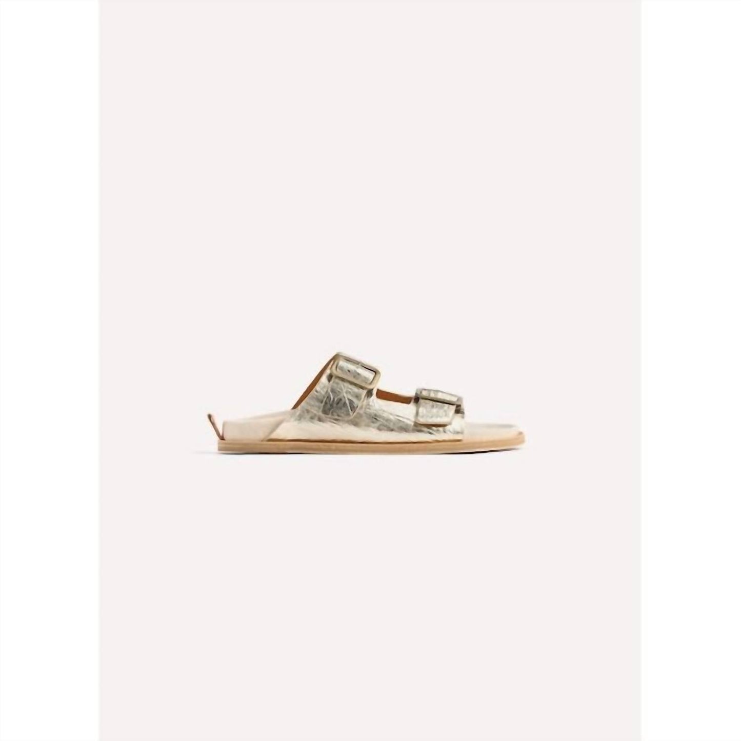 Forte Forte - Women's Craquel Leather Buckles Sandals